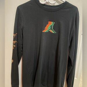 Jordan Black Long Sleeve logo on arm